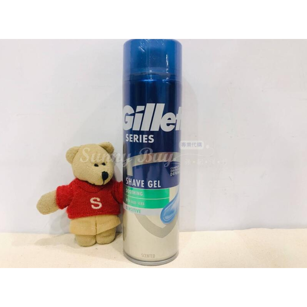 【Sunny Buy】◎現貨◎ 英國原裝進口 Gillette 吉列 刮鬍泡凝露 原味香草 敏感肌膚 200ml