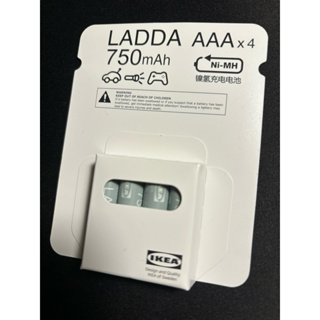Ikea LADDA 750mah 鎳氫充電電池 4號電池AAA