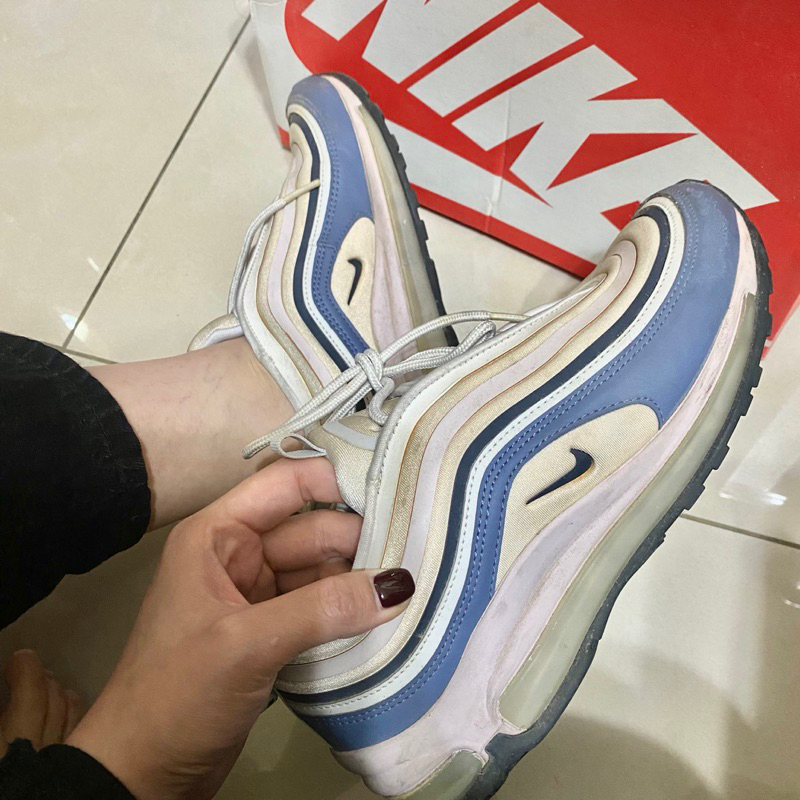 Nike Air Max 97 ULTRA ‘17 粉 藍 子彈鞋 百搭鞋