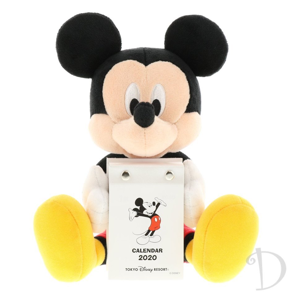 現貨 東京海洋迪士尼樂園 2020年 桌曆 日曆 米奇 米奇坐姿娃娃 玩偶