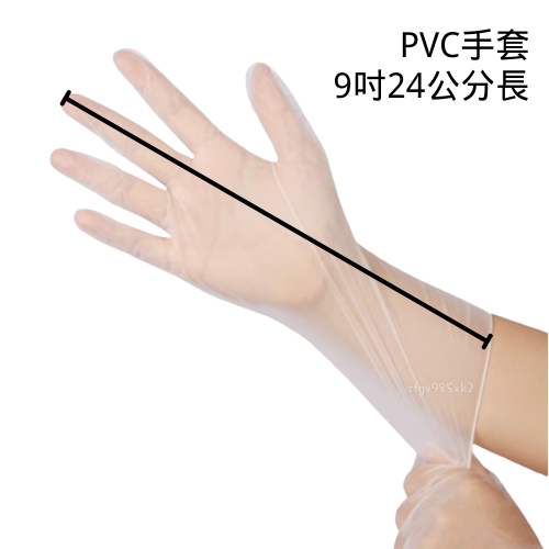 [現貨+含稅] 台灣製 PVC手套 一次性多用途 PVC無粉手套 100支裝 透明手套 無粉手套 一次性 塑膠手套