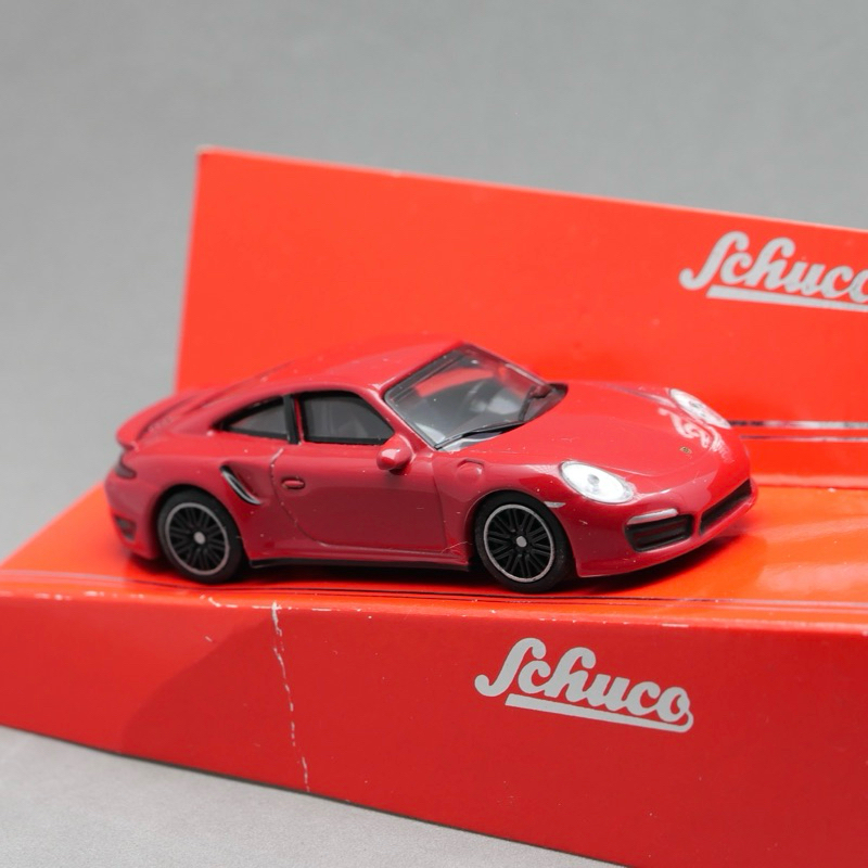 Schuco 舒克 1/64 Porsche 911 991 Turbo S 紅色