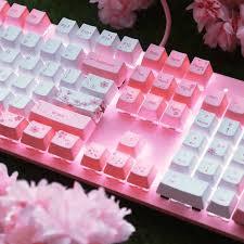 #近全新 irocks K75M 粉色機械鍵盤-Cherry茶軸