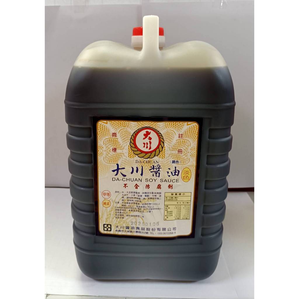 滷味大川醬油 濃/淡 醬油 6kg