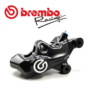 BREMBO 高性能鍛造鋁錠切削對向四活塞 484卡鉗 黑底銀字 69.1mm 右卡