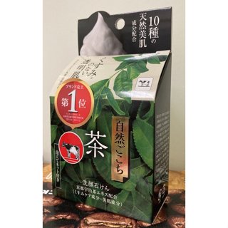 COW 日本 牛乳石鹼 自然派洗顏皂 香皂 肥皂 80公克*1顆 綠茶配方 新莊可自取 代購 COSTCO 好市多