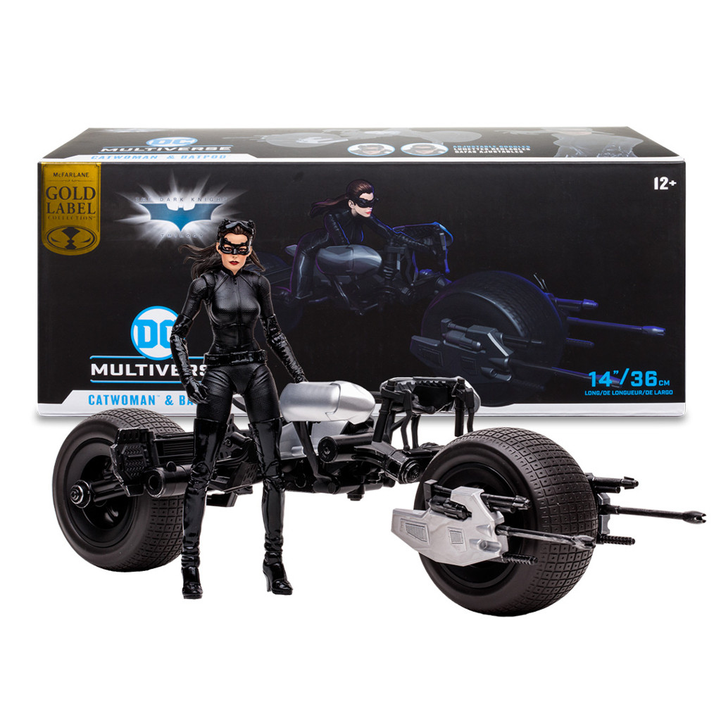 玩具研究中心 麥法蘭 DC 7吋 電影 黑暗騎士 蝙蝠機車載具 BatPod 及貓女5月預購