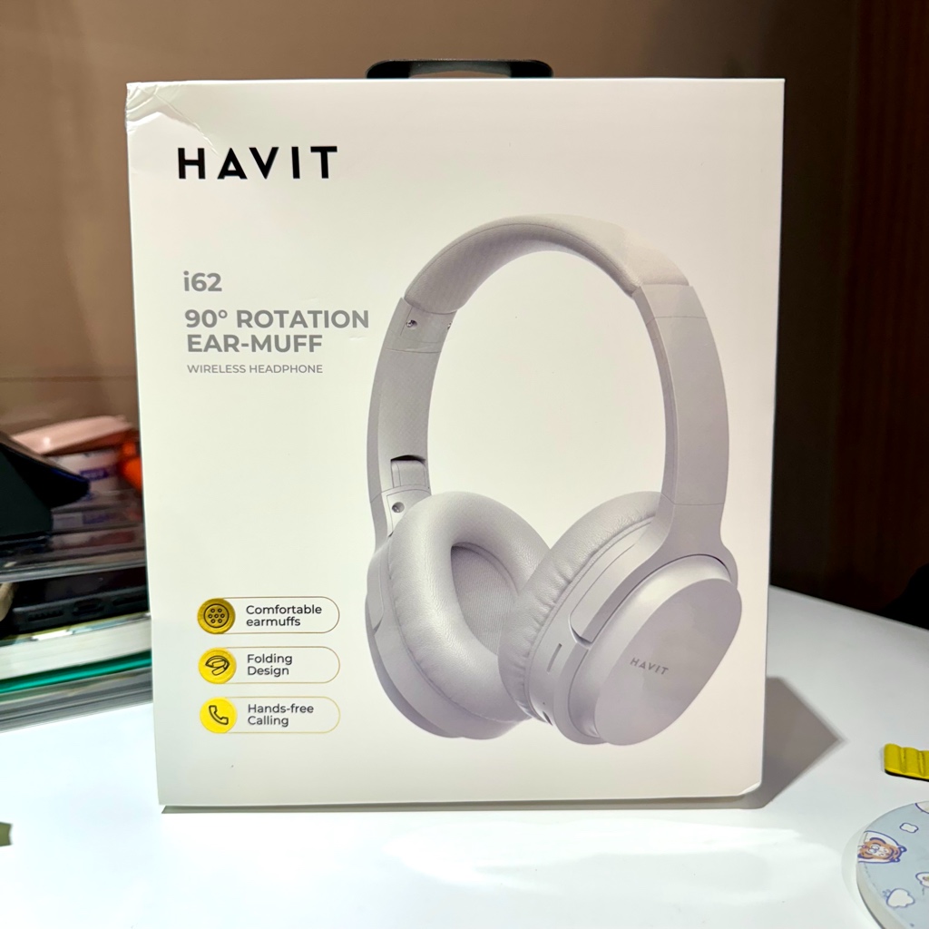 『出清開立發票』HAVIT海威特 i62立體聲藍牙無線耳罩式耳機 白色