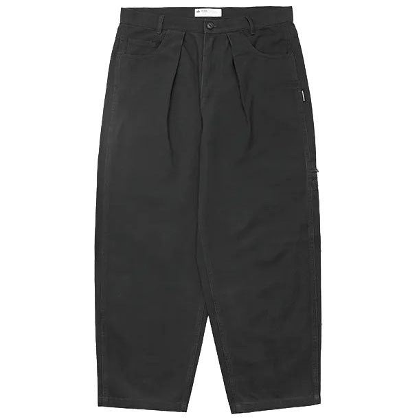 B-SIDE TAPERED WASHED PANTS 寬版錐型 休閒長褲 (深灰色) 化學原宿