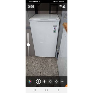 2019年，一級能效～二手中古東元100公升單門冰箱，2019年，型號R1091W 保固3個月，請詢問大戶藥師