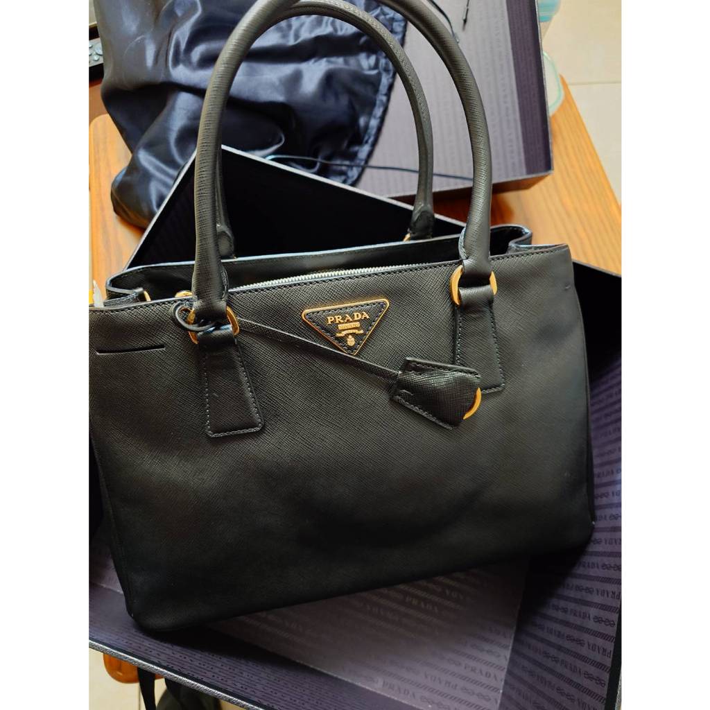 Prada 經典款 手提包 BN1874 黑色 全新未使用