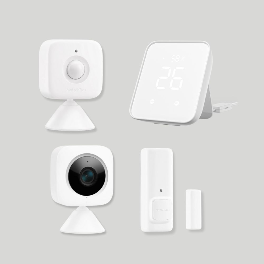 【SwitchBot 安防推薦組 】Hub 2 + 移動感測器 + 室內攝影機+ 門窗感測器