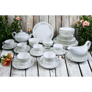 【Sunshine Antiques】Wedgwood - Westbury 英國骨瓷茶杯糖碗牛奶壺蛋糕盤茶壺 F.70
