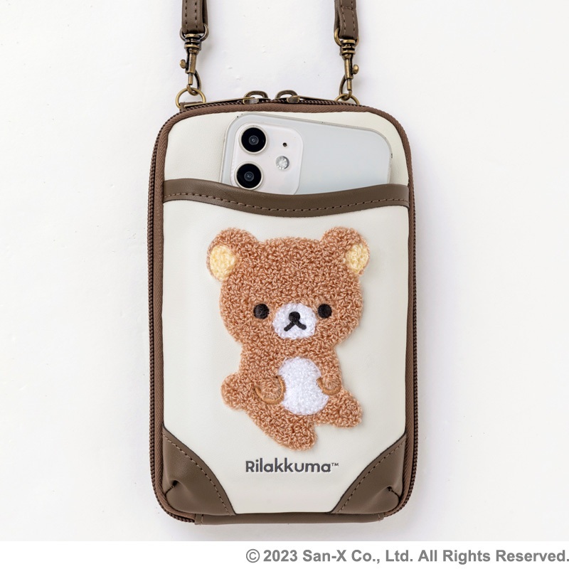 日本雜誌附錄 拉拉熊 懶懶熊 Rilakkuma 肩背包 斜背包 手機包 卡包 小方包 零錢包 B40301