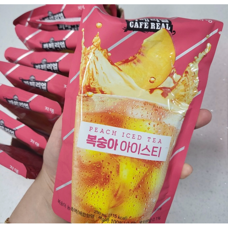 預購✈️ 韓國🇰🇷Jardin Cafereal 水蜜桃冰茶🍑230ml 2025.02.23