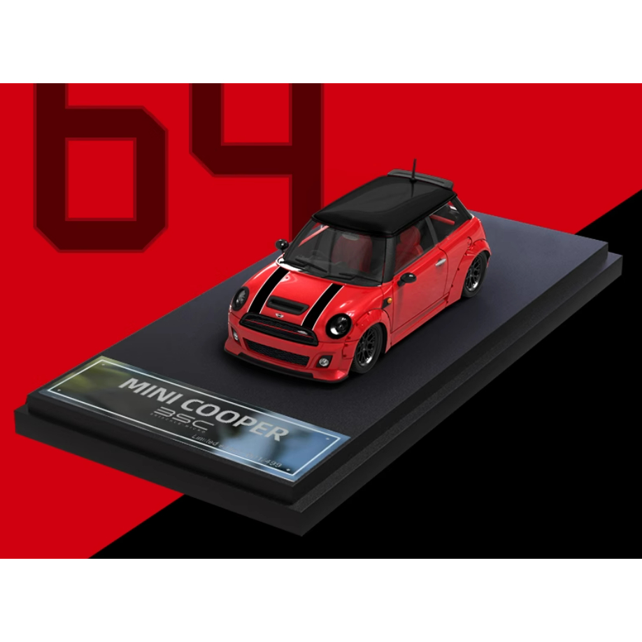 BSC	 1:64 MINI COOPER LBWK 紅