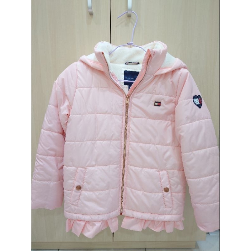 9成新 約130~140cm穿 Tommy Hilfiger 女寶冬季保暖外套 售$799