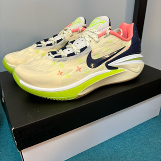 ⚠️全新⚠️NIKE AIR ZOOM GT CUT2 EP 螢光綠 7Y 25cm 籃球鞋 GT2 男女