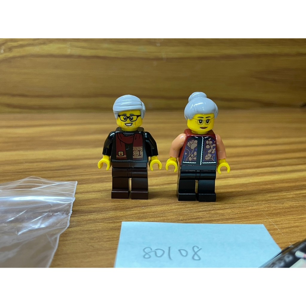 LEGO樂高人偶出清 80108 新春百趣盒 財神爺  80106 年獸的故事 爺爺 奶奶 中國新年 過年 醒獅迎新春