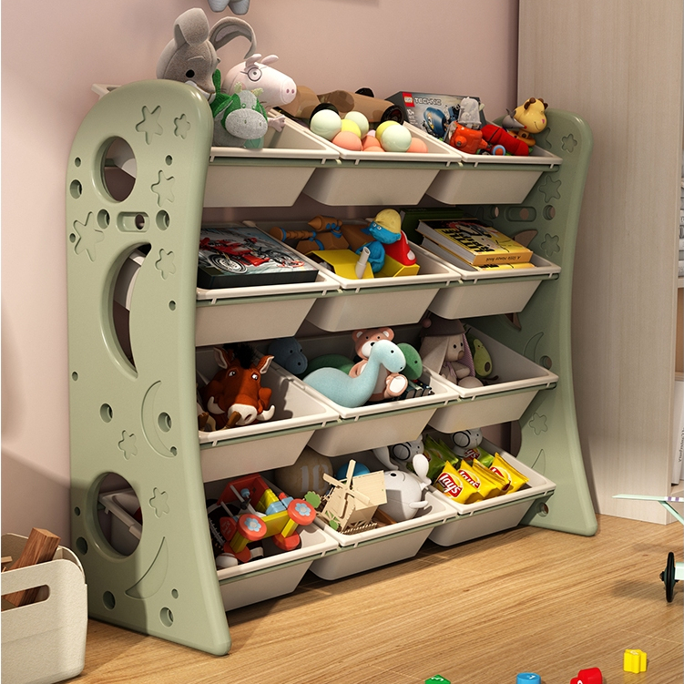 『 卡門 · KM 』兒童玩具收納架大容量超大整理櫃家用客廳寶寶置物架多層分类書架