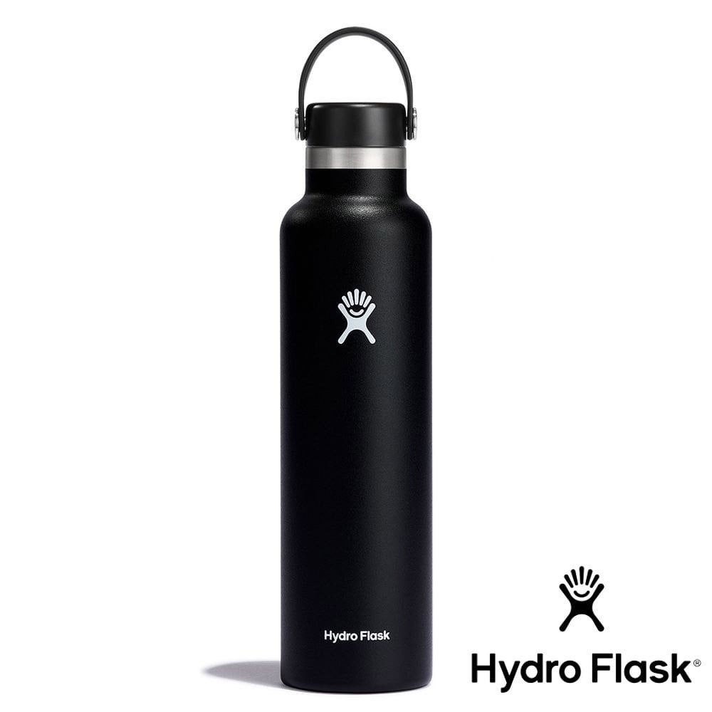 【Hydro Flask】標準口真空保溫鋼瓶24oz『時尚黑』HS24SX001