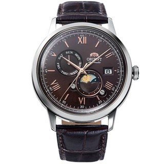 ORIENT 東方錶 官方授權 日相月相機械錶-41.5mm RA-AK0804Y