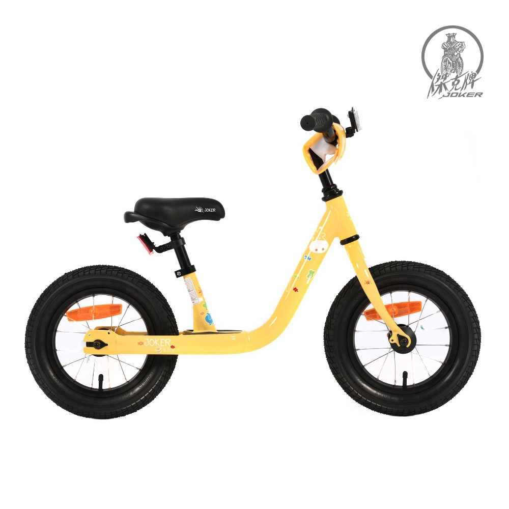 JOKER 傑克 12吋鋁合金滑步車 童車/滑步/平衡車/學步車/滑板車 (黃色) 傑克牌自行車