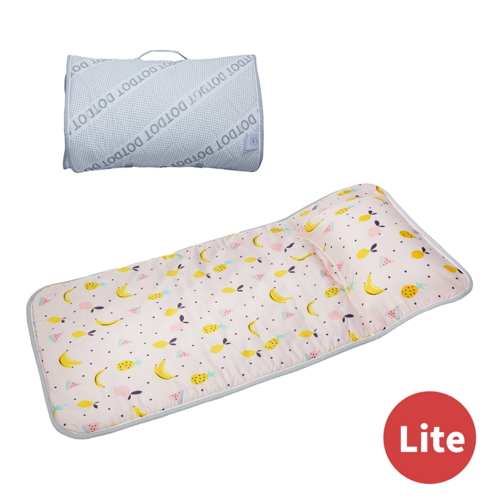 享居DOTDOT 2in1-Lite天絲睡袋睡墊(夏日水果) 輕巧小體積 專利產品 防螨抗菌 透氣防滑 台灣製