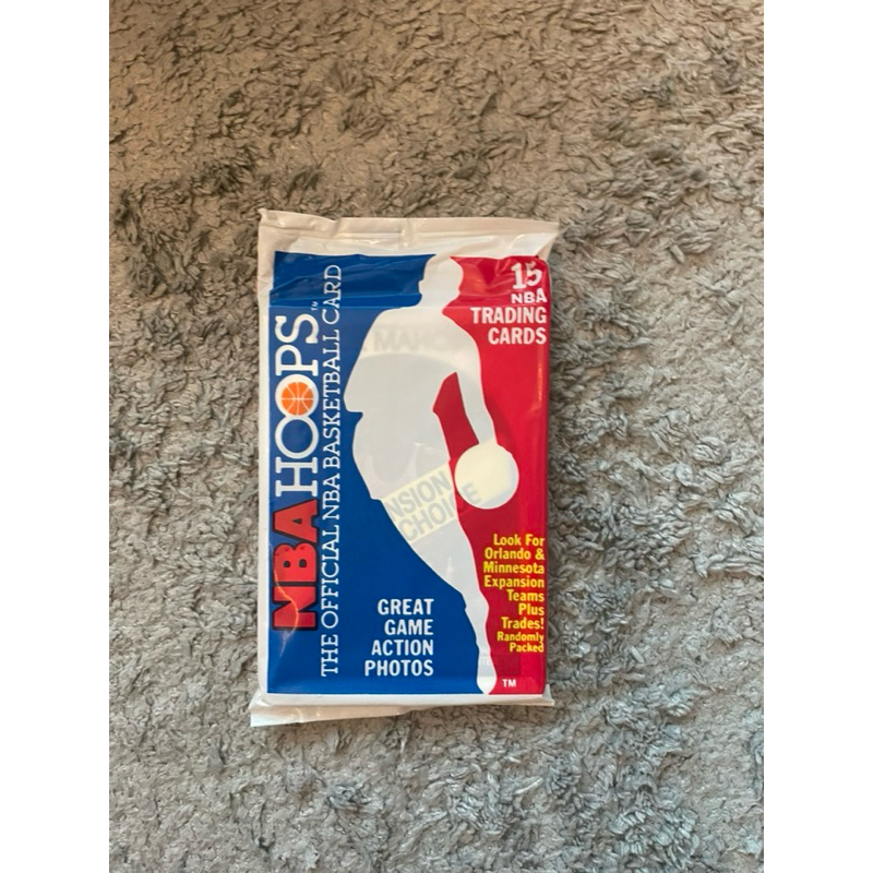 1989 rookie 新人NBA hoops卡包 pack 老物 球卡 收藏 Michael Jordan 等球星
