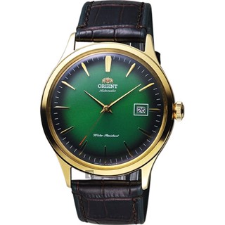 ORIENT 東方錶 DATE Ⅱ 紳士機械錶-綠x金框/42mm FAC08002F