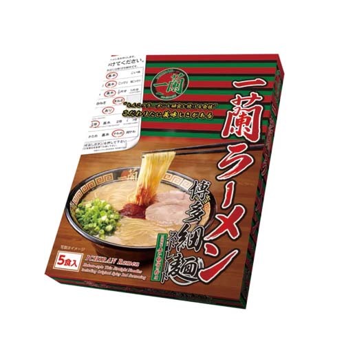 『日本好市多』一蘭拉麵 博多細麵 特製辣粉 一盒5入