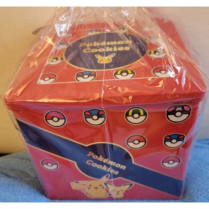 正版寶可夢 鐵盒 牛奶糖脆燒餅乾