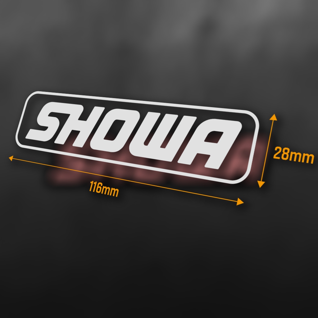 XIII_SHOWA 字樣 裝飾 前叉 車貼