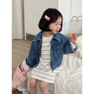 【四口甜】臺灣現貨新款 中小童 女寶 女童甜美個性牛仔外套 牛仔褲裙 牛仔褲