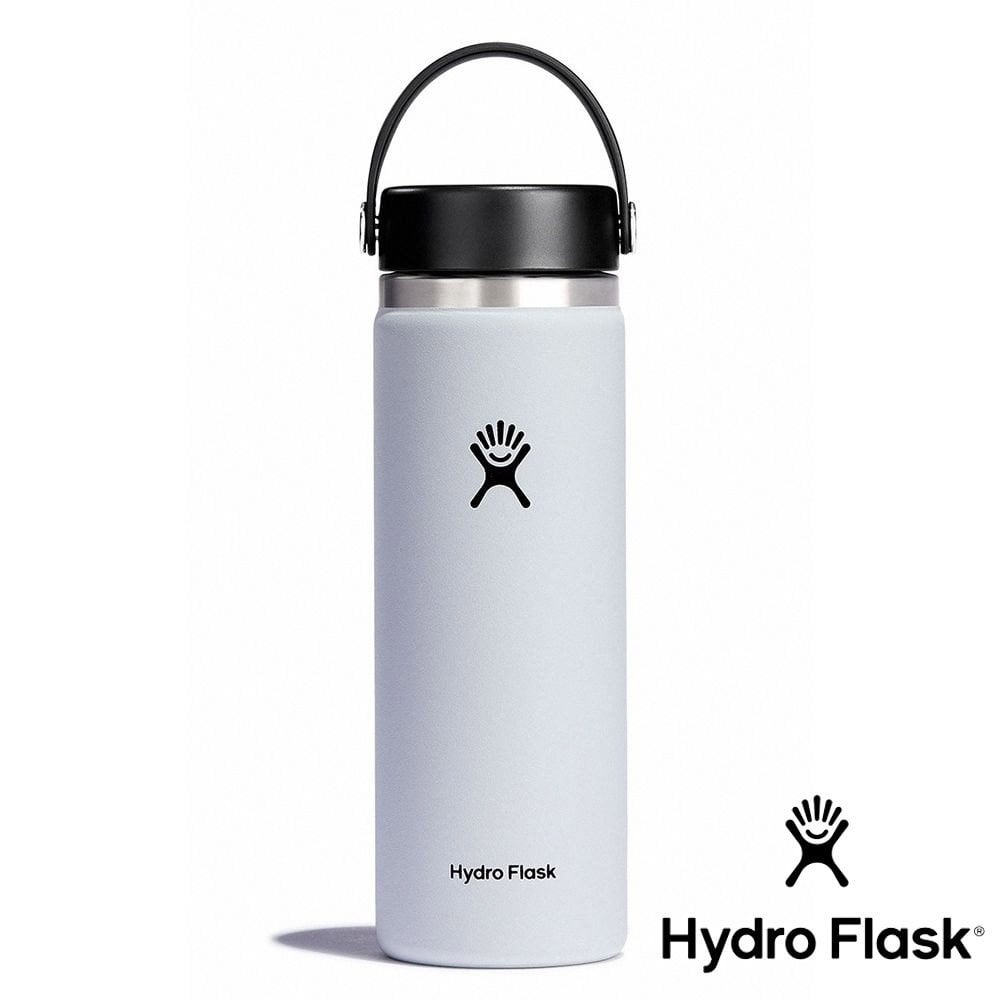 【Hydro Flask】寬口真空保溫鋼瓶20oz『經典白』HW20BTS110