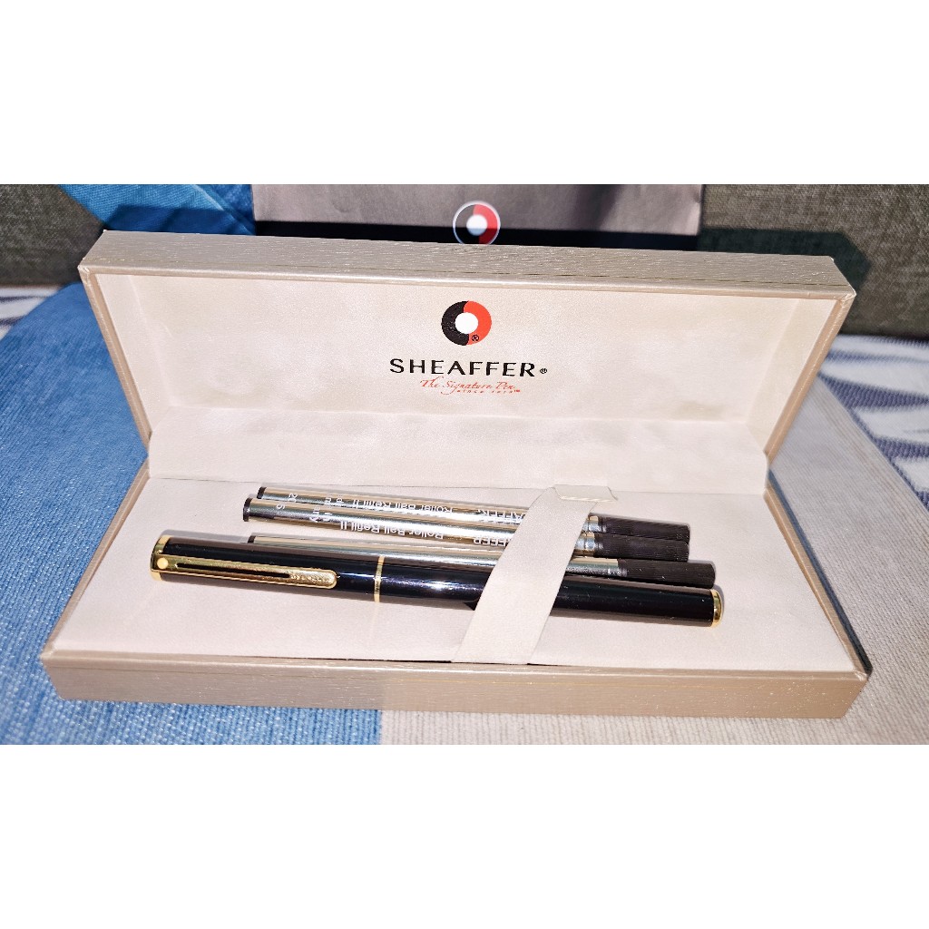 尋寶趣~[全新未拆]美國西華Sheaffer Sagaris原子筆附贈Rollerball refill Ⅱ超薄滾珠筆芯