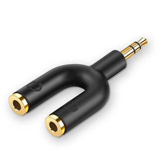 CableCreation 3.5mm耳機一分二轉接頭 耳機分線器 音源孔擴充套件 歌曲分享 鍍金介面 CC0800-G