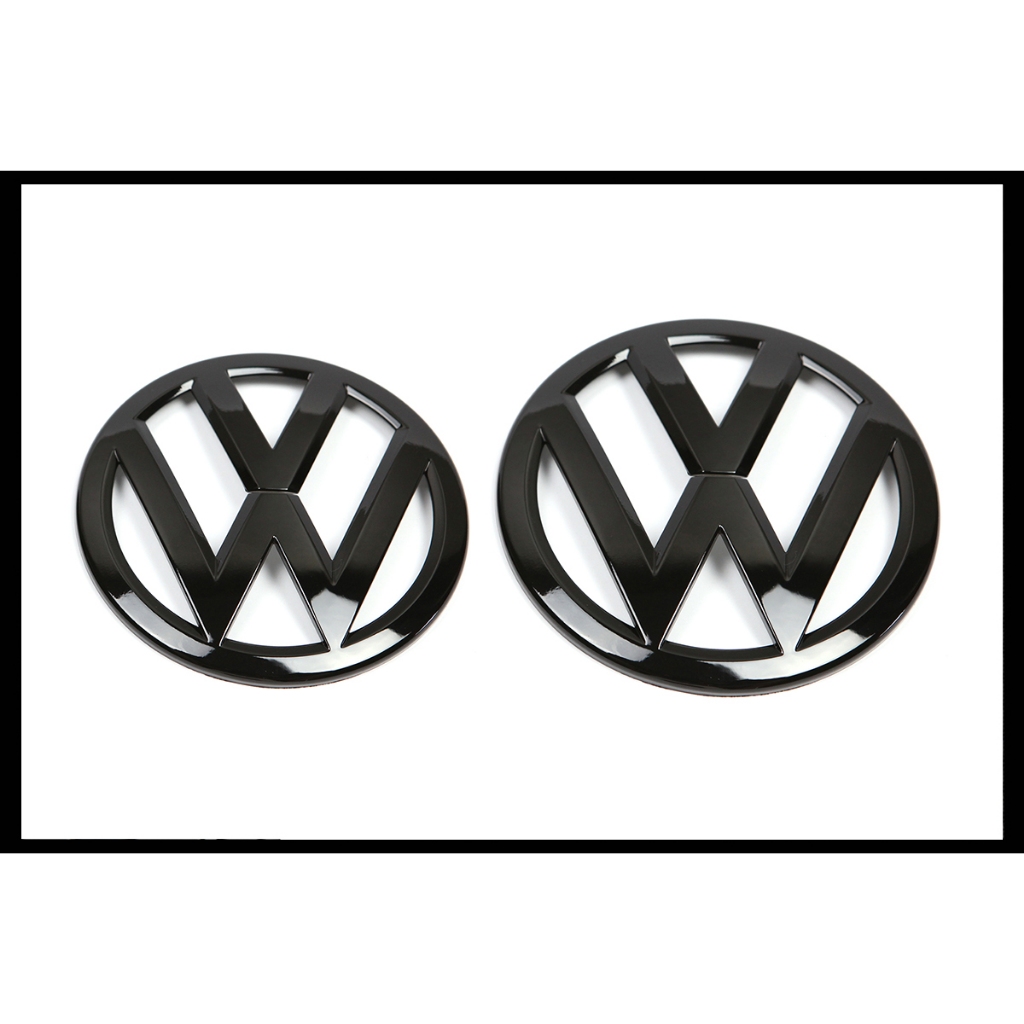 福斯 Volkswagen vw 標誌 logo 亮黑 消黑 標 前標 福斯黑標 黑色標 Tiguan
