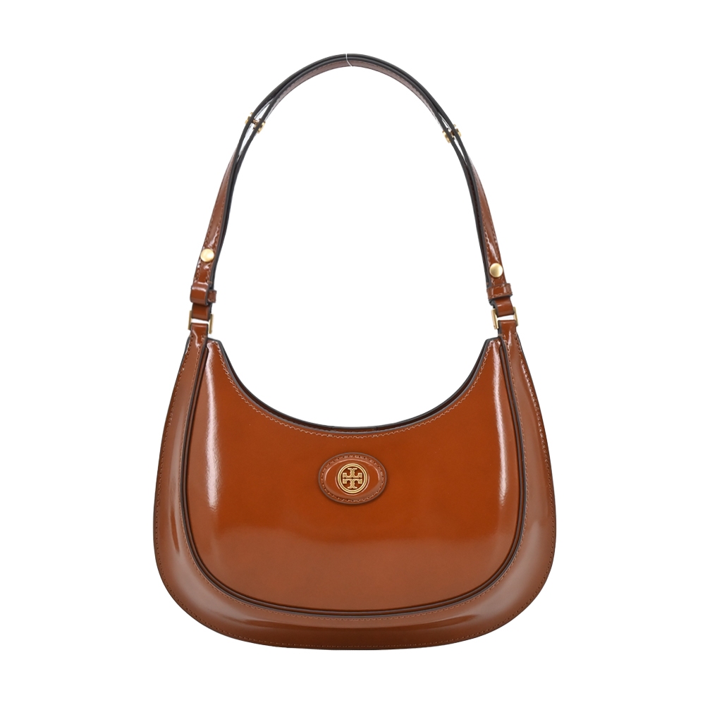 TORY BURCH ROBINSON 漆皮手提/肩背新月包(多色)｜100%原廠真品｜JS Maxx官方旗艦館