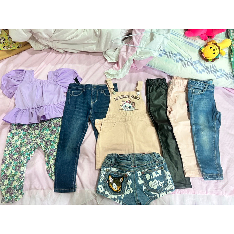 LEVIS 小童牛仔褲/Disney粉色吊帶裙/牛仔短褲/碎花套裝/cap牛仔褲