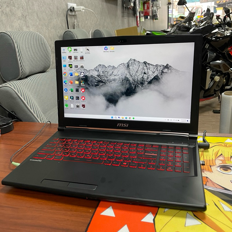 MSI GL63 8RC 更換全新144hz IPS 面板 (I7 8750H、GTX 1050、8G、128+1T)