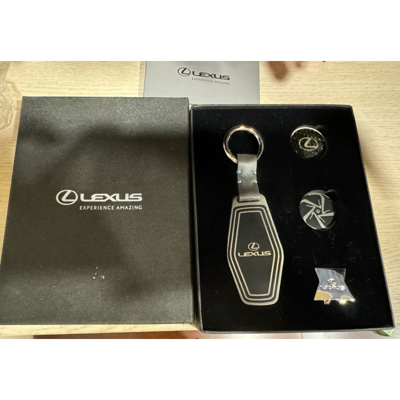 Lexus 鑰匙圈 球標 帽夾 ball marker配件組合 禮盒 原價1050 特價