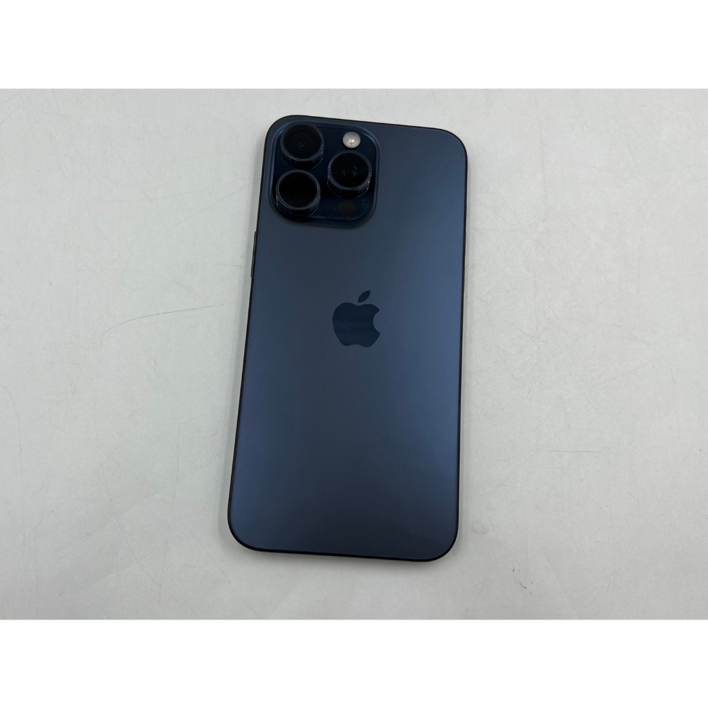 §轉機站§保固2025/2 蘋果 盒裝 Apple iPhone 15 Pro Max 鈦金屬256G 藍色54