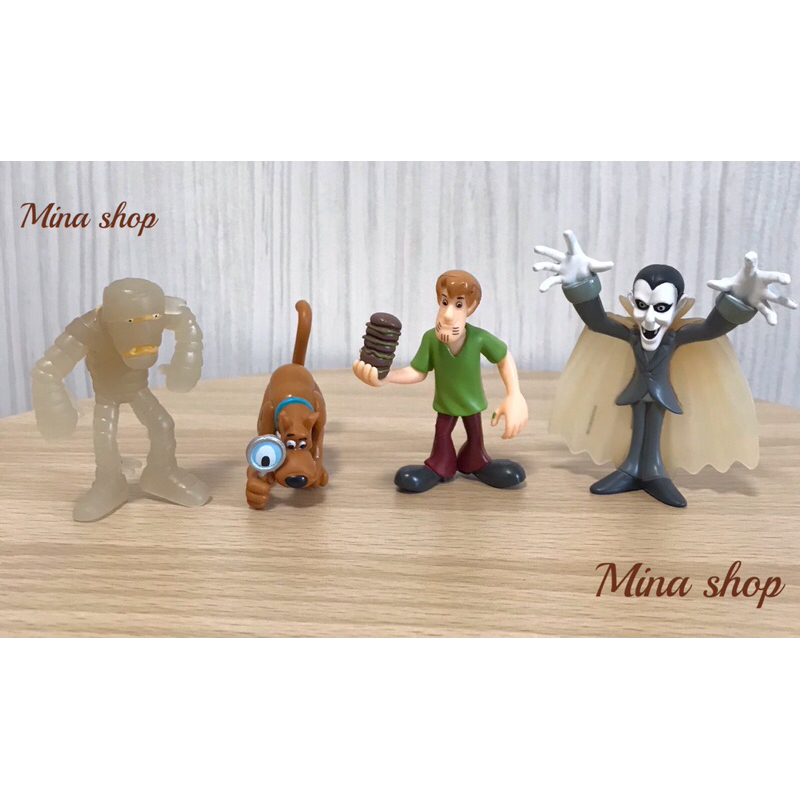 ❤️全新 稀有Scooby doo 史酷比 叔比狗 幽靈 公仔4入組（不分售）收藏玩具 小公仔
