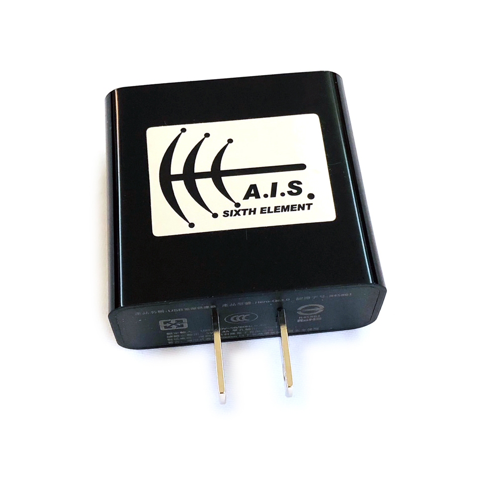 【第六元素】A.I.S CH3.4A USB電源充電器 (量子效應, 負離子)