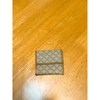 vintage* Celine小皮件 零錢小包 對折小短夾 凱旋門老花