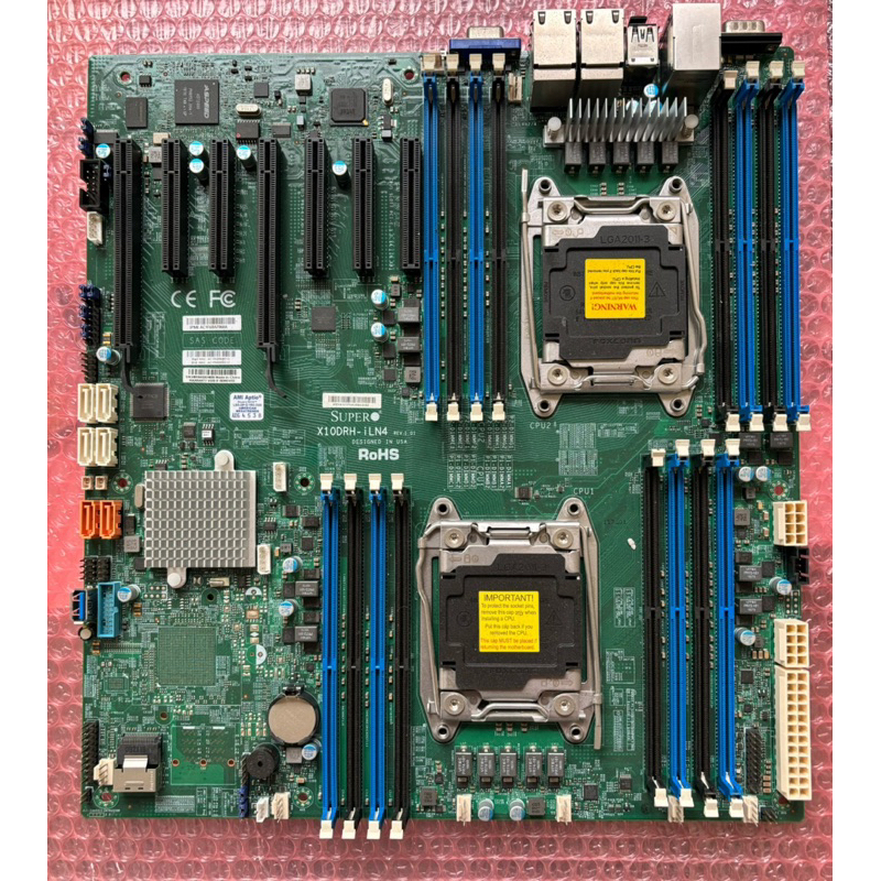 Supermicro X10DRH-iLN4 X99雙路主板 支援Xeon LGA 2011V3/V4 DDR4 記憶體