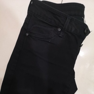 MNG jeans 黑色彈性A字褲 牛仔褲 緊身褲 34號