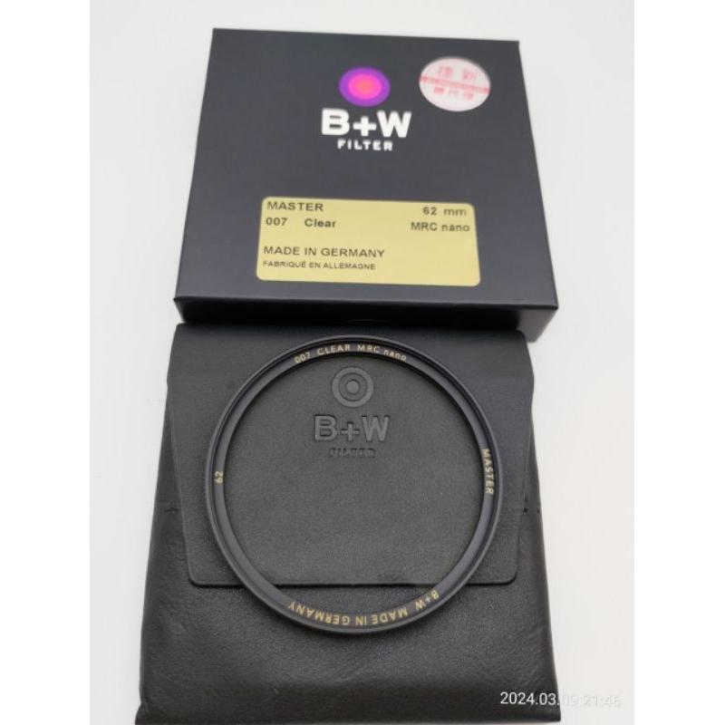 B+W 62mm 薄框保護鏡 XS-PRO 007 捷新盒裝 新款