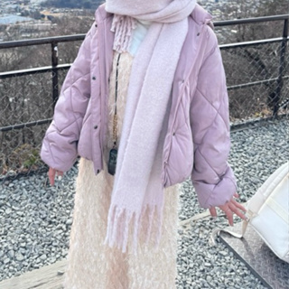 日本購入櫻花粉色保暖羽絨外套 超值價